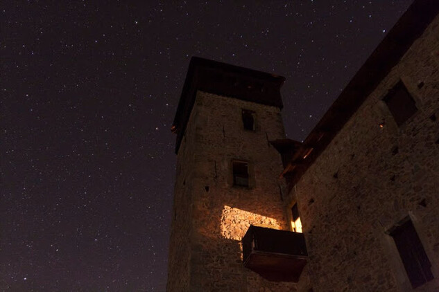 Hrad Litice, noční věž, archiv NPU